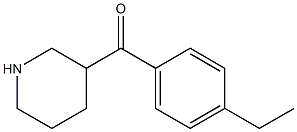 (4-ethylphenyl)(piperidin-3-yl)methanone Structure