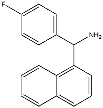 (4-fluorophenyl)(naphthalen-1-yl)methanamine Structure