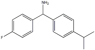 (4-fluorophenyl)[4-(propan-2-yl)phenyl]methanamine Structure