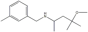 (4-methoxy-4-methylpentan-2-yl)[(3-methylphenyl)methyl]amine 구조식 이미지