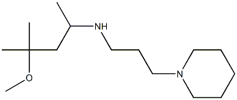 (4-methoxy-4-methylpentan-2-yl)[3-(piperidin-1-yl)propyl]amine 구조식 이미지