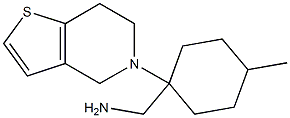 (4-methyl-1-{4H,5H,6H,7H-thieno[3,2-c]pyridin-5-yl}cyclohexyl)methanamine 구조식 이미지