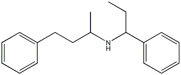 (4-phenylbutan-2-yl)(1-phenylpropyl)amine 구조식 이미지