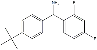 (4-tert-butylphenyl)(2,4-difluorophenyl)methanamine Structure