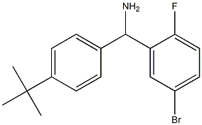 (5-bromo-2-fluorophenyl)(4-tert-butylphenyl)methanamine 구조식 이미지