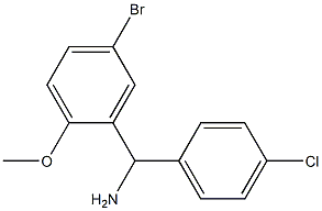 (5-bromo-2-methoxyphenyl)(4-chlorophenyl)methanamine Structure