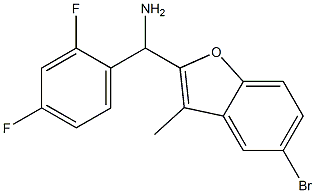 (5-bromo-3-methyl-1-benzofuran-2-yl)(2,4-difluorophenyl)methanamine Structure