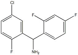 (5-chloro-2-fluorophenyl)(2,4-difluorophenyl)methanamine 구조식 이미지