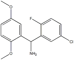 (5-chloro-2-fluorophenyl)(2,5-dimethoxyphenyl)methanamine Structure