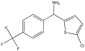 (5-chlorothiophen-2-yl)[4-(trifluoromethyl)phenyl]methanamine 구조식 이미지