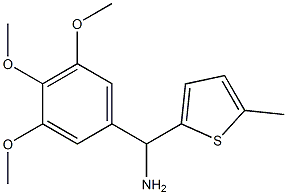 (5-methylthiophen-2-yl)(3,4,5-trimethoxyphenyl)methanamine Structure