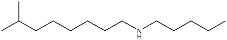 (7-methyloctyl)(pentyl)amine Structure