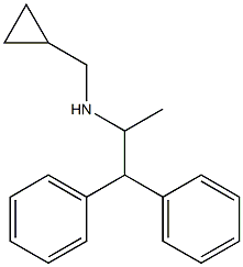 (cyclopropylmethyl)(1,1-diphenylpropan-2-yl)amine Structure