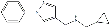 (cyclopropylmethyl)[(1-phenyl-1H-pyrazol-4-yl)methyl]amine 구조식 이미지