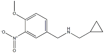 (cyclopropylmethyl)[(4-methoxy-3-nitrophenyl)methyl]amine Structure