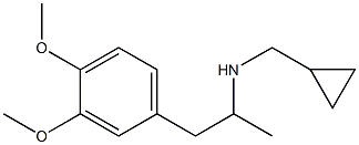 (cyclopropylmethyl)[1-(3,4-dimethoxyphenyl)propan-2-yl]amine Structure