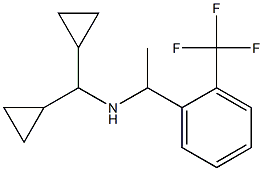 (dicyclopropylmethyl)({1-[2-(trifluoromethyl)phenyl]ethyl})amine Structure