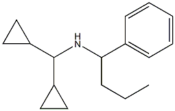 (dicyclopropylmethyl)(1-phenylbutyl)amine 구조식 이미지