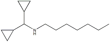 (dicyclopropylmethyl)(heptyl)amine 구조식 이미지