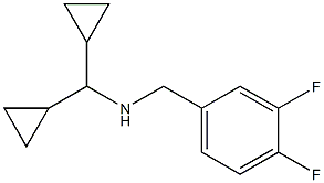 (dicyclopropylmethyl)[(3,4-difluorophenyl)methyl]amine Structure