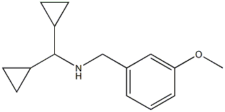 (dicyclopropylmethyl)[(3-methoxyphenyl)methyl]amine 구조식 이미지