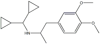 (dicyclopropylmethyl)[1-(3,4-dimethoxyphenyl)propan-2-yl]amine 구조식 이미지