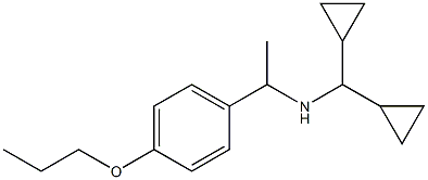 (dicyclopropylmethyl)[1-(4-propoxyphenyl)ethyl]amine 구조식 이미지