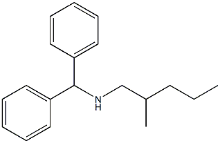 (diphenylmethyl)(2-methylpentyl)amine Structure