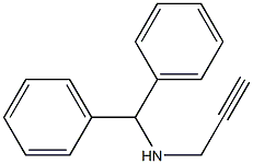 (diphenylmethyl)(prop-2-yn-1-yl)amine Structure