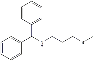 (diphenylmethyl)[3-(methylsulfanyl)propyl]amine 구조식 이미지