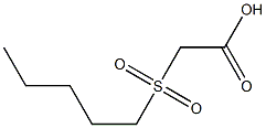 (pentylsulfonyl)acetic acid Structure