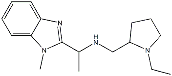 [(1-ethylpyrrolidin-2-yl)methyl][1-(1-methyl-1H-1,3-benzodiazol-2-yl)ethyl]amine 구조식 이미지