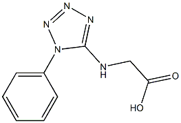 [(1-phenyl-1H-tetrazol-5-yl)amino]acetic acid 구조식 이미지