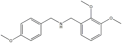 [(2,3-dimethoxyphenyl)methyl][(4-methoxyphenyl)methyl]amine Structure