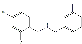 [(2,4-dichlorophenyl)methyl][(3-fluorophenyl)methyl]amine 구조식 이미지