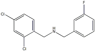 [(2,4-dichlorophenyl)methyl][(3-fluorophenyl)methyl]amine Structure