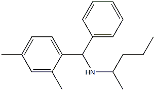 [(2,4-dimethylphenyl)(phenyl)methyl](pentan-2-yl)amine Structure