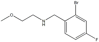 [(2-bromo-4-fluorophenyl)methyl](2-methoxyethyl)amine Structure