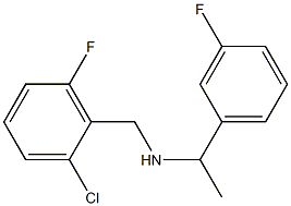 [(2-chloro-6-fluorophenyl)methyl][1-(3-fluorophenyl)ethyl]amine Structure