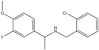 [(2-chlorophenyl)methyl][1-(3-fluoro-4-methoxyphenyl)ethyl]amine 구조식 이미지