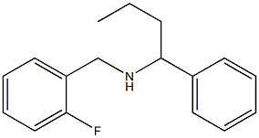 [(2-fluorophenyl)methyl](1-phenylbutyl)amine Structure