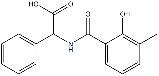 [(2-hydroxy-3-methylbenzoyl)amino](phenyl)acetic acid 구조식 이미지