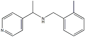 [(2-methylphenyl)methyl][1-(pyridin-4-yl)ethyl]amine Structure