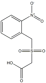 [(2-nitrobenzyl)sulfonyl]acetic acid Structure