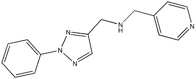 [(2-phenyl-2H-1,2,3-triazol-4-yl)methyl](pyridin-4-ylmethyl)amine 구조식 이미지