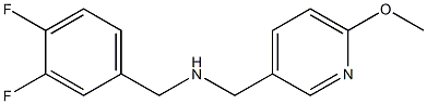 [(3,4-difluorophenyl)methyl][(6-methoxypyridin-3-yl)methyl]amine 구조식 이미지