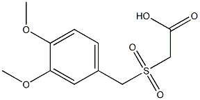 [(3,4-dimethoxybenzyl)sulfonyl]acetic acid Structure