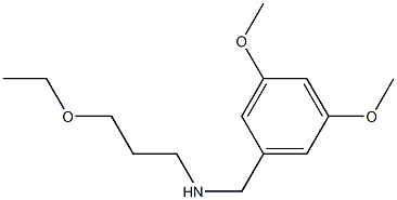 [(3,5-dimethoxyphenyl)methyl](3-ethoxypropyl)amine Structure