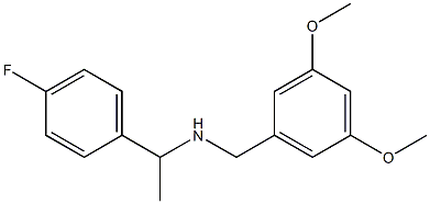[(3,5-dimethoxyphenyl)methyl][1-(4-fluorophenyl)ethyl]amine Structure