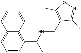 [(3,5-dimethyl-1,2-oxazol-4-yl)methyl][1-(naphthalen-1-yl)ethyl]amine 구조식 이미지
